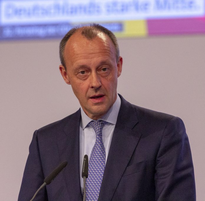 Friedrich Merz al congresso federale della CDU a Lipsia il 22 novembre 2019. Fonte: Wikimedia, foto: Olaf Kosinsky, opera propria, CC BY-SA 3.0
