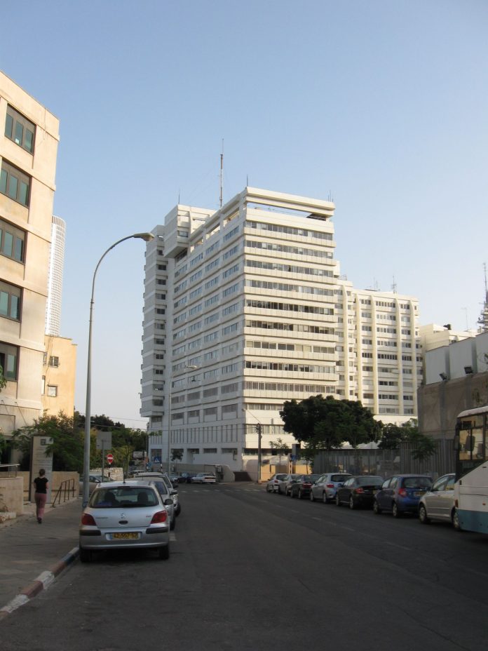 Considerato il quartier generale del Mossad, l'edificio Hadar-Dafna, visto dalla via Henrietta Szold a Tel Aviv. Foto: Ori
